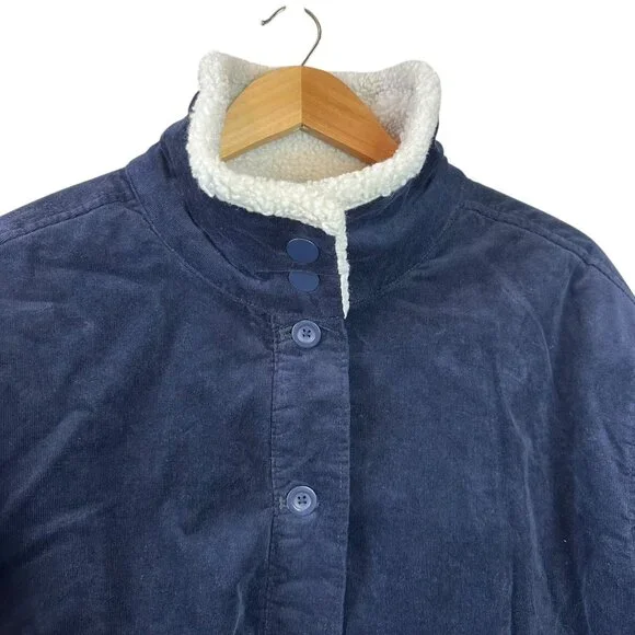 NWT Free Assembly Navy Corduroy Sherpa-Lined Jacket XXL (20) - Picture 5 of 8